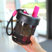 C551 venta al por mayor té creativo separación flor té verano gran capacidad taza de plástico nuevo diseño portátil taza de agua para niños