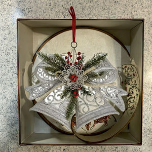 Décorations de sapin de Noël compactes, exquises, nouveau commerce extérieur avec nœud, attrayantes pour les fêtes - Product Image 2