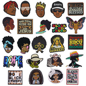 แผ่นปักลายร็อคแบนด์ แร็ปเปอร์ คานีย์ ผู้หญิงผิวดำ สาวพลัง สำหรับตกแต่งงาน DIY - Product Image 1