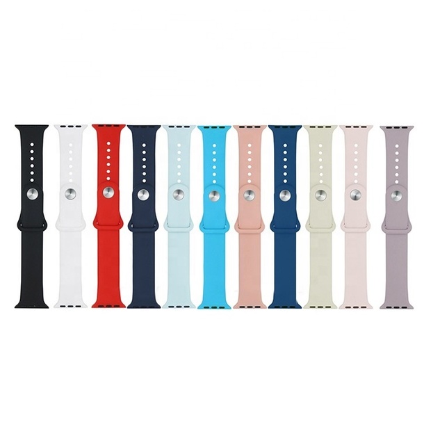 Rubber Strap Silicon Watch Band for Apple Watch Series 6 5 4 3 2 1 Correa for Apple Watch Band