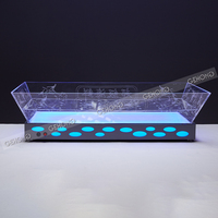 Présentoir Réfrigéré Électrique en Acrylique Transparent pour Aliments Froids, Sushi, Fruits de Mer, Desserts, Buffets, Hôtels, Restaurants et Traiteurs
