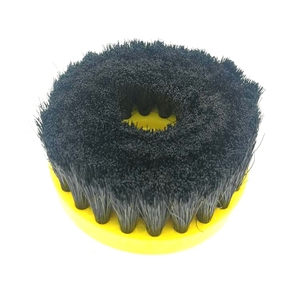 <span class=keywords><strong>Brosse</strong></span> électrique <span class=keywords><strong>rotative</strong></span> noire à poils rigides pour le nettoyage des sols, disque de 6 pouces, outil de nettoyage de tapis pour le detailing automobile - Product Image 3