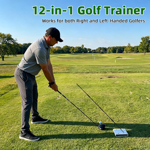 Entrenador <span class=keywords><strong>de</strong></span> Swing <span class=keywords><strong>de</strong></span> <span class=keywords><strong>Golf</strong></span>, Ayuda Deportiva con 12 Posiciones Ajustables para Palos, Herramienta <span class=keywords><strong>de</strong></span> Golpeo Guiado, Varillas <span class=keywords><strong>de</strong></span> Alineación, Acero Inoxidable Ambidiestro - Product Image 3