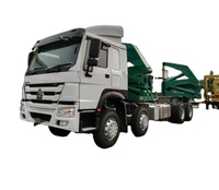 Camion de transport de conteneurs de fret avec remorque à chargement latéral de 45 tonnes