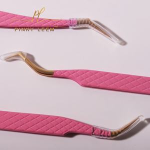 Pinzas de Extensión de Pestañas Pinky Leem de Marca Privada, con Puntas de Fibra en Forma de L de 45 y 90 Grados, Pinzas para Extensión de Pestañas de Volumen - Product Image 5