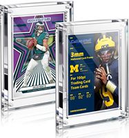 Cartes en acrylique épaissies double face, cadre d'affichage pour cartes étoiles, support de protection transparent pour cartes de collection domestiques