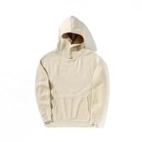 Sweat-shirt à capuche unisexe surdimensionné en coton épais, style streetwear hip-hop, personnalisable avec logo brodé de haute qualité