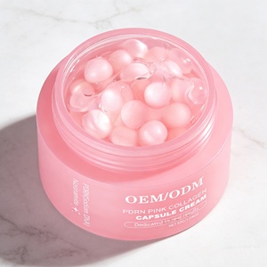 Crème en capsules de collagène rose PDRN <span class=keywords><strong>ADN</strong></span> de saumon coréen, OEM, marque privée, soin du visage anti-âge, traitement raffermissant - Product Image 6