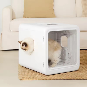 Automatische fabrieks-droogbox voor huisdierenhaar, ultrastil, slimme temperatuurregeling, 360° °   Efficiënte haardrogerbox voor katten en kleine honden - Product Image 6
