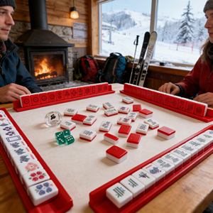 กระดานไพ่นกกระจอกแบบกำหนดเองลดราคา กระดานไพ่นกกระจอกแบบอเมริกัน คุณภาพสูง สำหรับเล่นเกมปาร์ตี้ ใช้บนโต๊ะ - Product Image 3