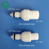 Raccord rapide CPC à déconnexion rapide avec valve ou sans valve, embout mâle en acétal PTF 1/4\"PTF