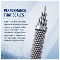 Cable ACSR Reforzado con Acero y Conductor de Aluminio Desnudo, Durable, para Transmisión de Energía Fotovoltaica en Entornos Corrosivos, ASTM IEC