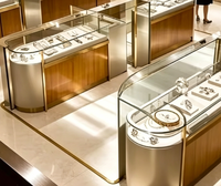 Présentoir à bijoux en verre durable GZowin, style minimaliste moderne, pour magasin de mode, service direct usine