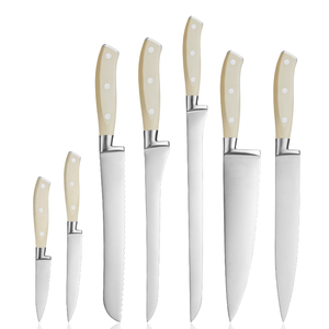 Grandsharp Kim Loại Nhà Bếp đầu bếp dao đặt carbon cao thép không gỉ Dao bộ bánh mì cắt gọt phi lê dao ABS xử lý - Product Image 1