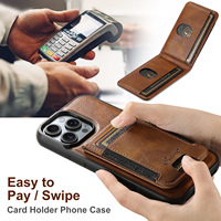 Coque de téléphone SUTENI pour iPhone 18 Pro Max avec chargement sans fil, aimant, bande élastique, porte-cartes, support, simili cuir, compatible 17 16 Plus 15 14 13