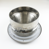 Diffuseur à bille en acier inoxydable, buse d'air ronde réglable, durable, installation facile pour la ventilation CVC dans les immeubles de bureaux