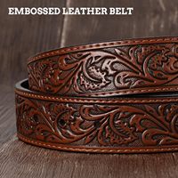 Ceintures Western pour hommes et femmes, ceinture Western pour homme avec boucle en forme de taureau, ceinture en cuir de style western pour jeans