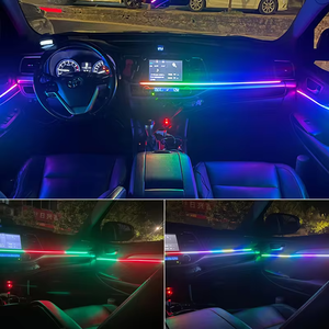 Phổ 18 1 giao hưởng đầy đủ màu sắc <span class=keywords><strong>LED</strong></span> môi trường xung quanh dải ánh sáng cho xe nội thất New Acrylic hướng dẫn trang trí bầu không khí đèn - Product Image 2