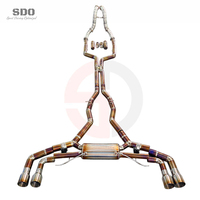 Système d'échappement complet SD Performance pour BMW X5M X6M F95 F96 4.4T 2020-2026, avec downpipe droit et tuyaux d'échappement cat-back en titane