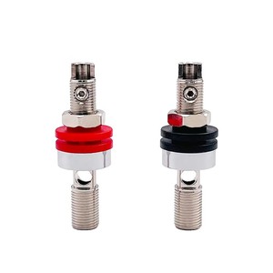 Terminal de Altavoz Automotriz Rasantek con Carcasa de Fibra de Carbono, Terminal de Audio Hembra con Contacto de Latón Chapado en Rodio - Product Image 2