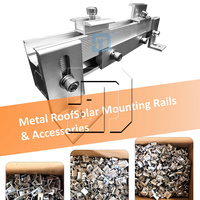 Rail de montage solaire en aluminium extrudé pour système de support solaire sur toiture