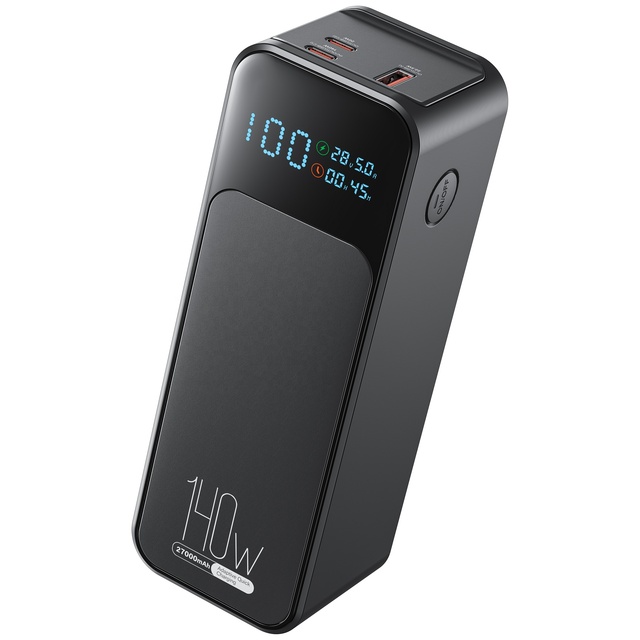 27000mAh 140W Fireproof Large Capacity Power Bank for Laptop-Smart LED Display Fast Charging Portable Power Bank Retractable