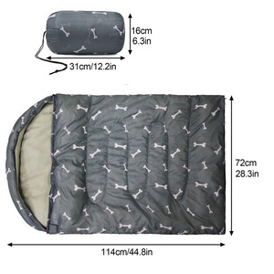 <span class=keywords><strong>Sac</strong></span> <span class=keywords><strong>de</strong></span> <span class=keywords><strong>couchage</strong></span> pour <span class=keywords><strong>chien</strong></span> imperméable et portable avec <span class=keywords><strong>sac</strong></span> <span class=keywords><strong>de</strong></span> rangement, tapis <span class=keywords><strong>de</strong></span> <span class=keywords><strong>couchage</strong></span> pliable pour animaux <span class=keywords><strong>de</strong></span> compagnie à imprimé os pour le camping en plein air et les voyages - Product Image 3