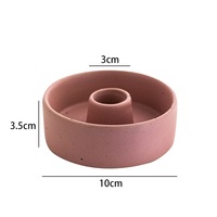 Porte-bougie en porcelaine style moderne DIY, rose, en céramique, pour mariage et décoration intérieure