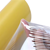 Film alimentaire PVC transparent super clair en rouleau jumbo, film étirable et rétractable en PVC pour l'emballage alimentaire