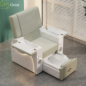 Nuevo diseño <span class=keywords><strong>reseda</strong></span> salón de belleza Silla de cuidado de los pies Silla de spa de pedicura multifuncional con iluminación LED y bomba de drenaje - Product Image 5