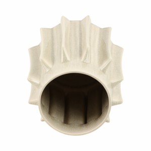 Vaso Sfaccettato con Dettagli a Pannelli Verticali, Vaso Decorativo per Fiori, per Esposizione in Soggiorno, Elemento Scultoreo per Arredamento Casa - Product Image 6