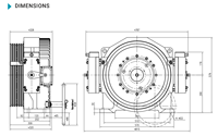 Machine de traction VVVF, sans engrenages, machine de traction pour ascenseur, capacité 600~1000 kg, machine de traction synchrone à aimants permanents
