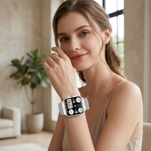 Reloj Inteligente con Pantalla AMOLED de 1.95'', Llamadas por Bluetooth, Clima, Frecuencia Cardíaca, Presión Arterial, SpO2, Monitor de Sueño, <span class=keywords><strong>Relojes</strong></span> <span class=keywords><strong>Inteligentes</strong></span> Personalizados Directamente de Fábrica al por Mayor - Product Image 3