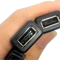 2-Pin/4-Pin USB 2.0 Kupfer Stecker/Buchse Stromanschluss Ladeanschluss PC-Gehäuse Datenschnittstelle Kabelverbinder