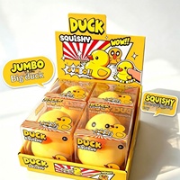 Jouet Squishy Canard Jaune Géant, Jouets Squishy en Gros, Jouet Anti-Stress Géant en TPR à Rebond Lent