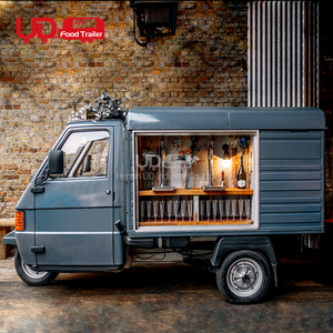 Mini camion de restauration mobile d'extérieur, bar à bière, chariot à champagne à 3 roues, tricycle bar à vin - Product Image 1