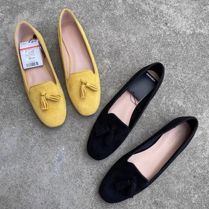 Zapatos planos de gamuza informales clásicos para <span class=keywords><strong>mujer</strong></span> con <span class=keywords><strong>mocasines</strong></span> impermeables con <span class=keywords><strong>borlas</strong></span> para verano y primavera - Product Image 1