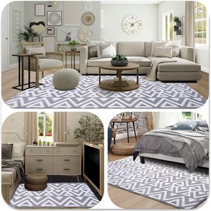 Mềm <span class=keywords><strong>x</strong></span>ù <span class=keywords><strong>x</strong></span>ì Thảm Bộ nhớ bọt phòng ngủ thảm màu <span class=keywords><strong>x</strong></span>ám 6x9 feet sang trọng hình học kết cấu khu vực thảm cho phòng khách sàn mat - Product Image 2