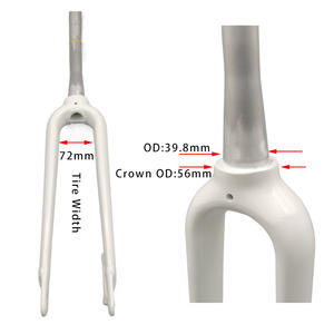 Oufeya – <span class=keywords><strong>fourche</strong></span> de vélo rigide en alliage d'aluminium, <span class=keywords><strong>fourche</strong></span> de frein à disque pour vélo de route 700c <span class=keywords><strong>26</strong></span> 27.5 29 pouces - Product Image 4