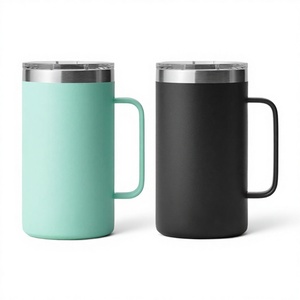 Gobelet isotherme en acier inoxydable pour sublimation, bouteille d'eau personnalisable avec logo, thermos à poignée, tasses à café à double paroi sous vide 6-12 - Product Image 4