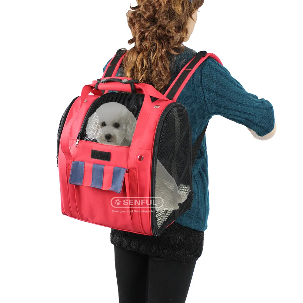 Fashion Durable Foldable Folding Collapsible Cat Dog Travel Box Pet Carrier Tote Bag Backpack