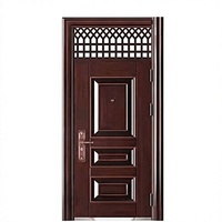 Porte de sécurité en acier, porte d'entrée extérieure en métal, usage résidentiel et commercial