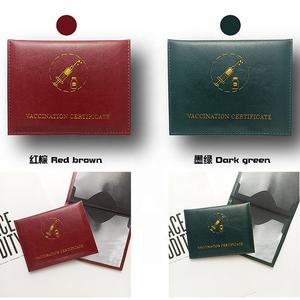 Sarung Kulit Paspor dan Tempat Kartu Sertifikat, Pelindung Sertifikat Desinfektan - Product Image 3