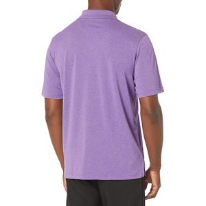 Chemises de golf athleisure pour hommes, logo personnalisé, tissu tricoté, service ODM, respirant, manches courtes, couleur unie, extensible - Product Image 2