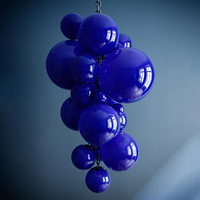 Suspension LED en forme de raisin de style européen en verre pour salle à manger, hôtel, décoration de la maison, lampe décorative