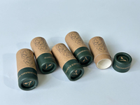 Tube en carton kraft écologique imprimé en petite série pour bâtonnets de parfum solides et déodorants artisanaux