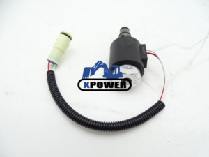 38553-61180 โซลินอยด์ปิดน้ำมันเชื้อเพลิงสำหรับรถแทรกเตอร์ M6040 M7040 M8540 M9540 M135 หยุดวาล์วโซลินอยด์ 12V 3 พิน 3855361180 - Product Image 4