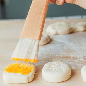 Natural Beech Wood Pastry Brush Soft Bristle Kitchen Brush for Baking and Cooking - Product Image 5