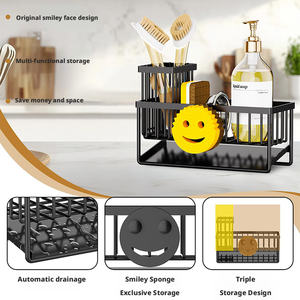 Piccoli Scaffali Portaoggetti con Griglia di Drenaggio per Organizzazione del Lavello in Cucina - Product Image 5