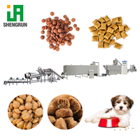Machine de traitement des aliments pour chiens, ligne de production d'aliments secs pour chats, équipement d'extrusion de granulés pour chiens